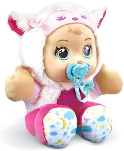 VTech - Little Love, Luna, Meine Puppe mit magischen Sternen, Kuschelpuppe, Plüsch-Nachtlicht mit St