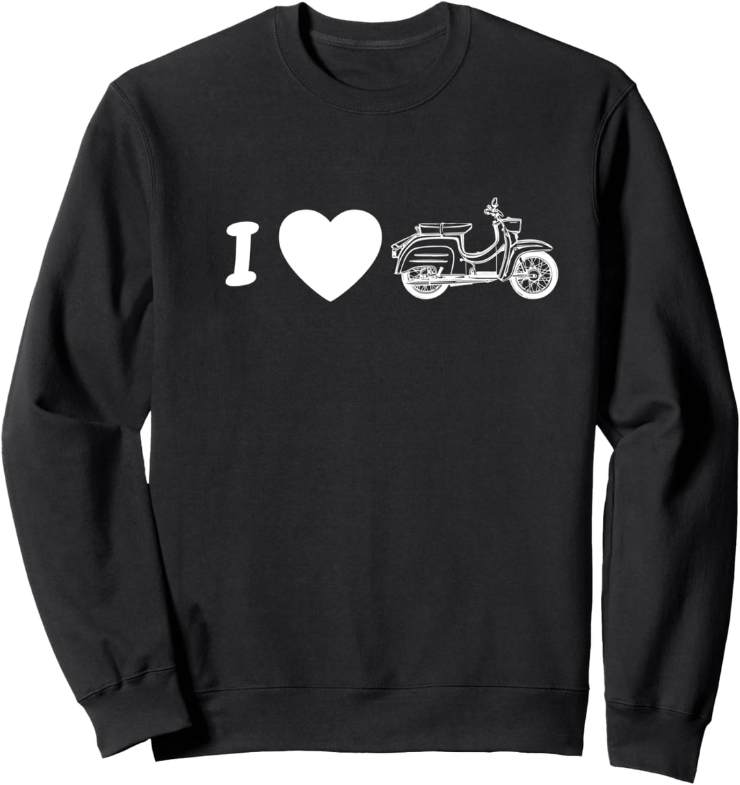 I Love Mopeds Oldtimer Simson-Schwalbe Sweatshirt