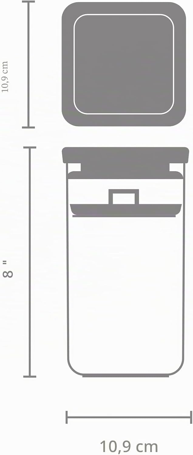Brabantia TASTY+ Einmachbehälter aus Kunststoff | 1,6 l Einlegebehälter mit Silikon-Verschlusssiegel