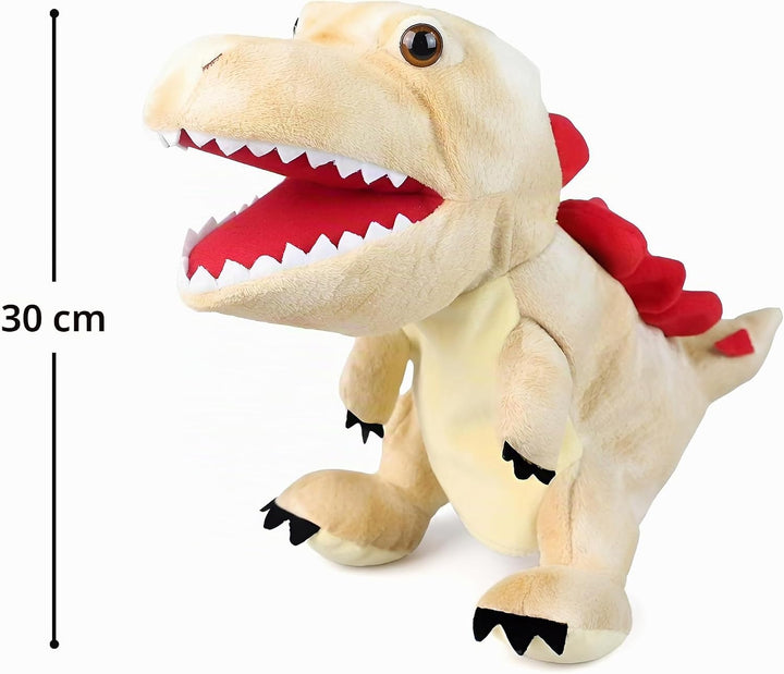 LOMTRATS Dinosaurier-Handpuppen für Kinder, Kleinkind enthält Triceratops und Tyrannosaurus Rex mit