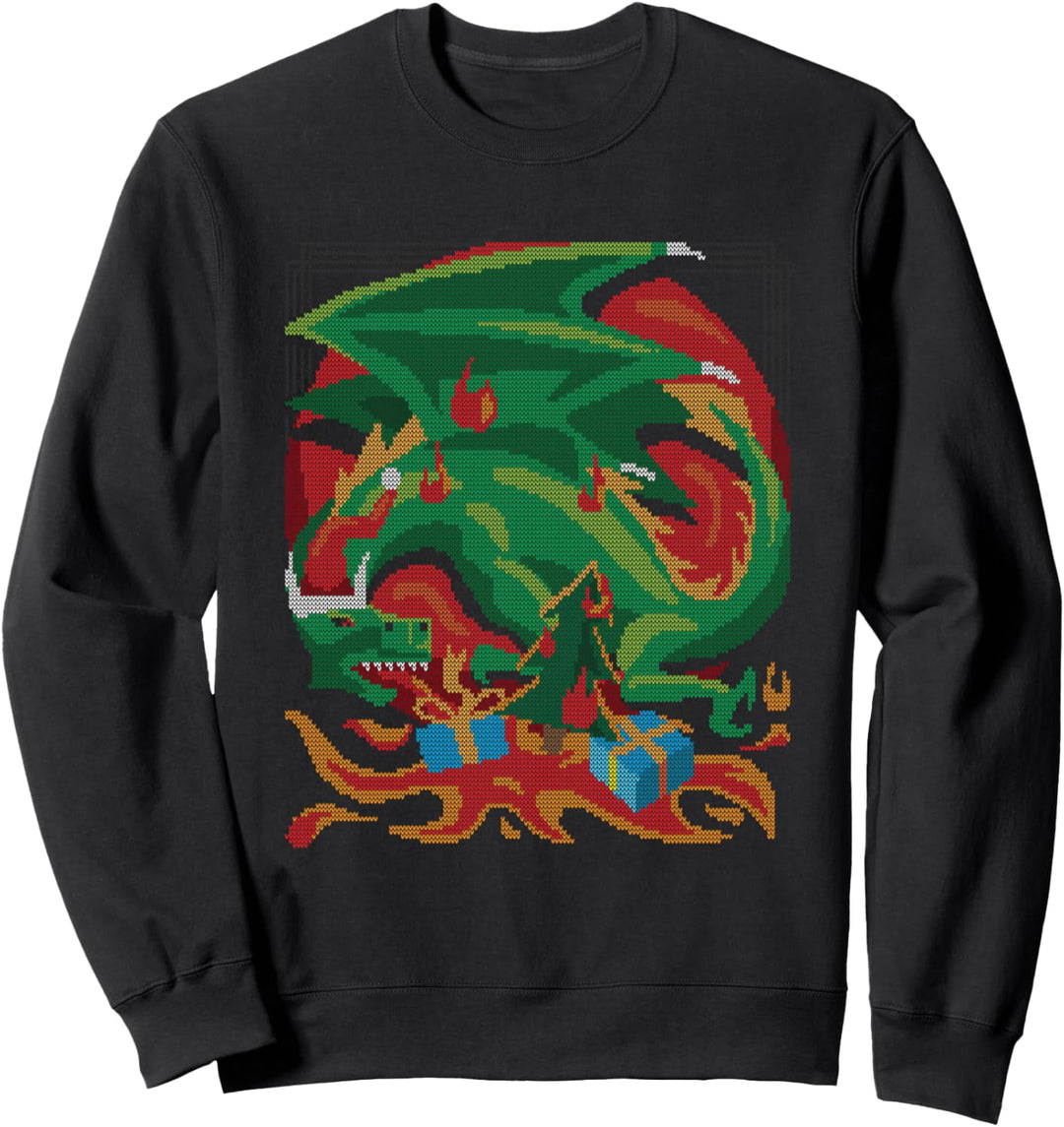 Dragon Santa Claus Ugly Christmas Sweater Dinosaurier Drache Sweatshirt