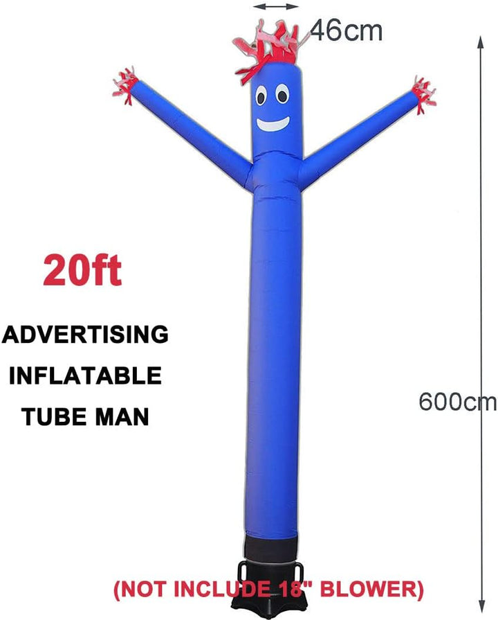 Hi Suyi 20 ft Aufblasbare Werbung Air Handpuppe T?nzerin Sky Fly Tube Man Wind Dancer, Blau (Kein Ge