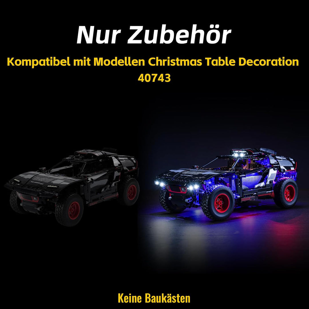 Led Licht Set für Lego 42160 Audi RS Q e-tron (Kein Lego-Modell), Dekorationsbeleuchtungsset Kompati