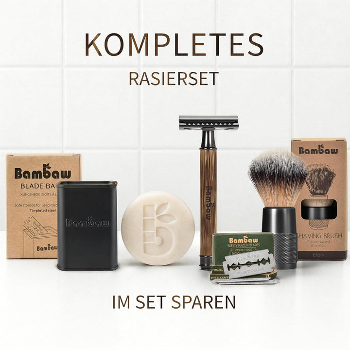 Rasierhobel Damen Und Herren | Safety Razor mit Bambusgriff | Nassrasierer Damen Und Herren | Rasier