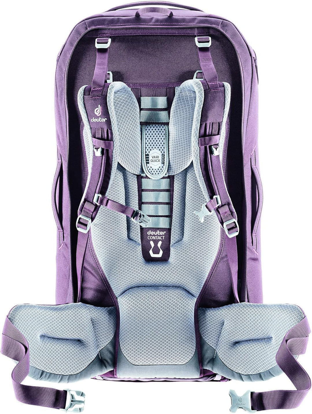 Deuter AViANT Access Pro 55 SL Damen Reiserucksack mit Daypack Schwarz, Schwarz