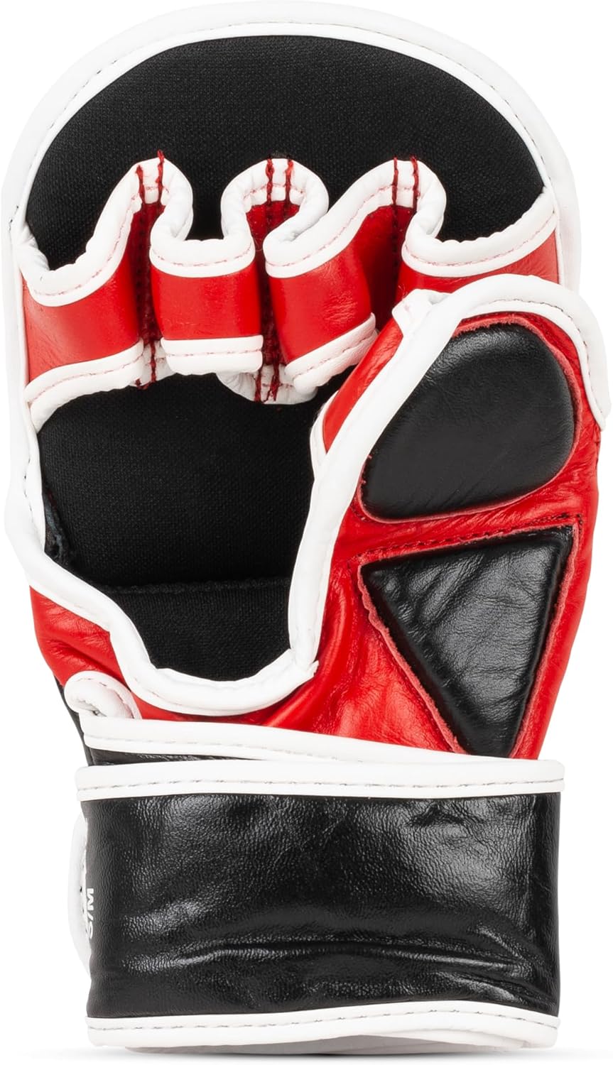 BENLEE MMA-Trainingshandschuhe aus Leder (1 Paar) Striker L-XL Schwarz, L-XL Schwarz