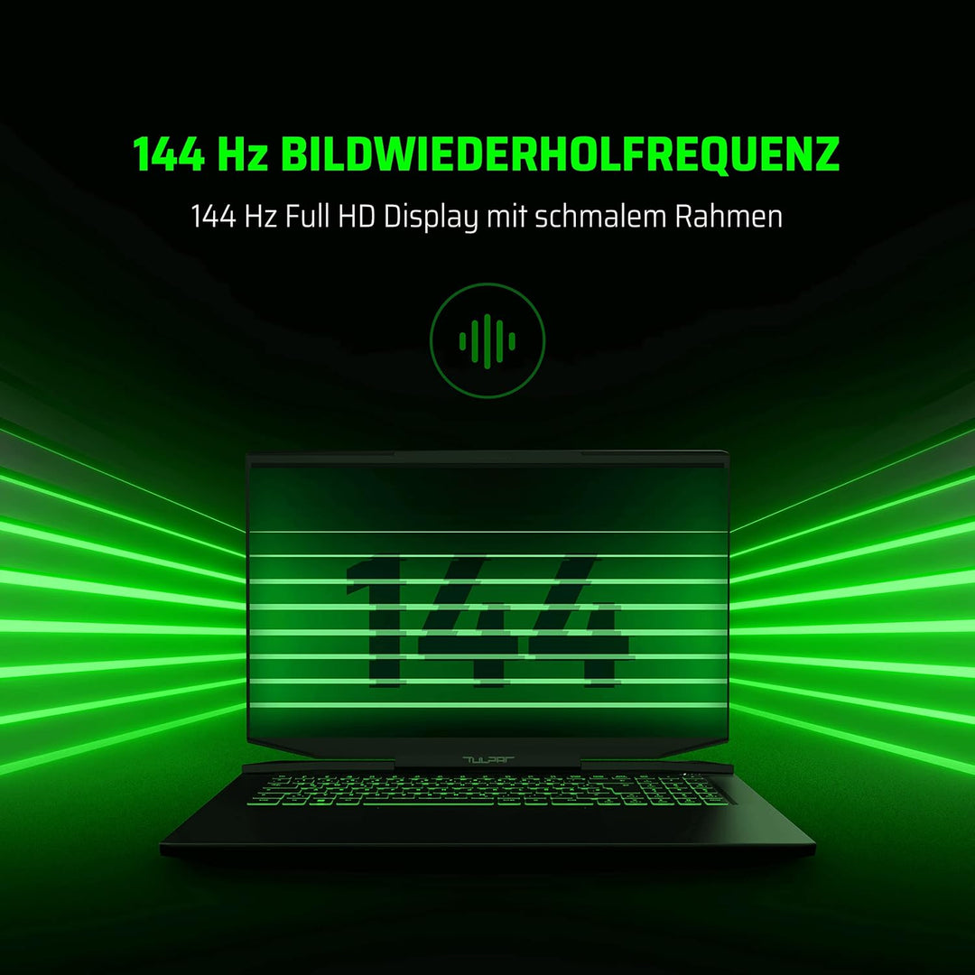 TULPAR A7 V14.2.10 Gaming Laptop | 17,3'' FHD 1920X1080 144HZ IPS LED-Display | Intel Core i5 12500H