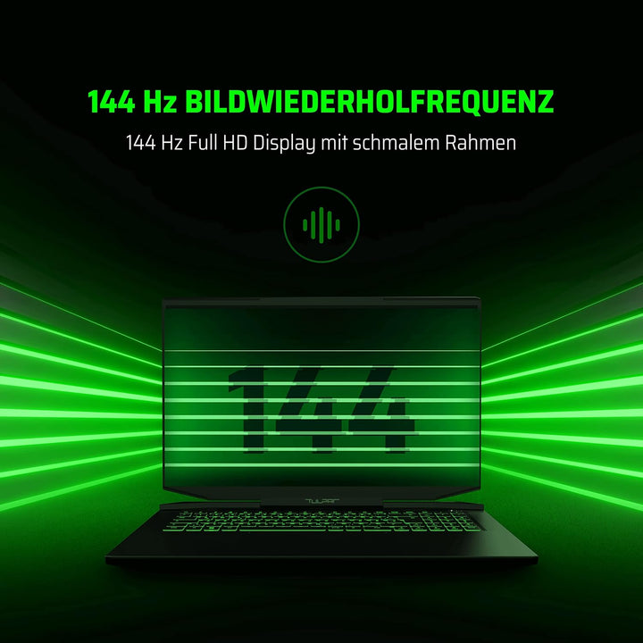 TULPAR A7 V14.2.10 Gaming Laptop | 17,3'' FHD 1920X1080 144HZ IPS LED-Display | Intel Core i5 12500H