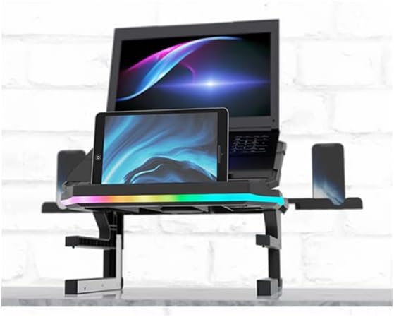 ENERMAX ELS001 Laptop-Monitor, ergonomisch, drehbar, 360 °, faltbar, bis zu 3 Geräte, max. Belastung