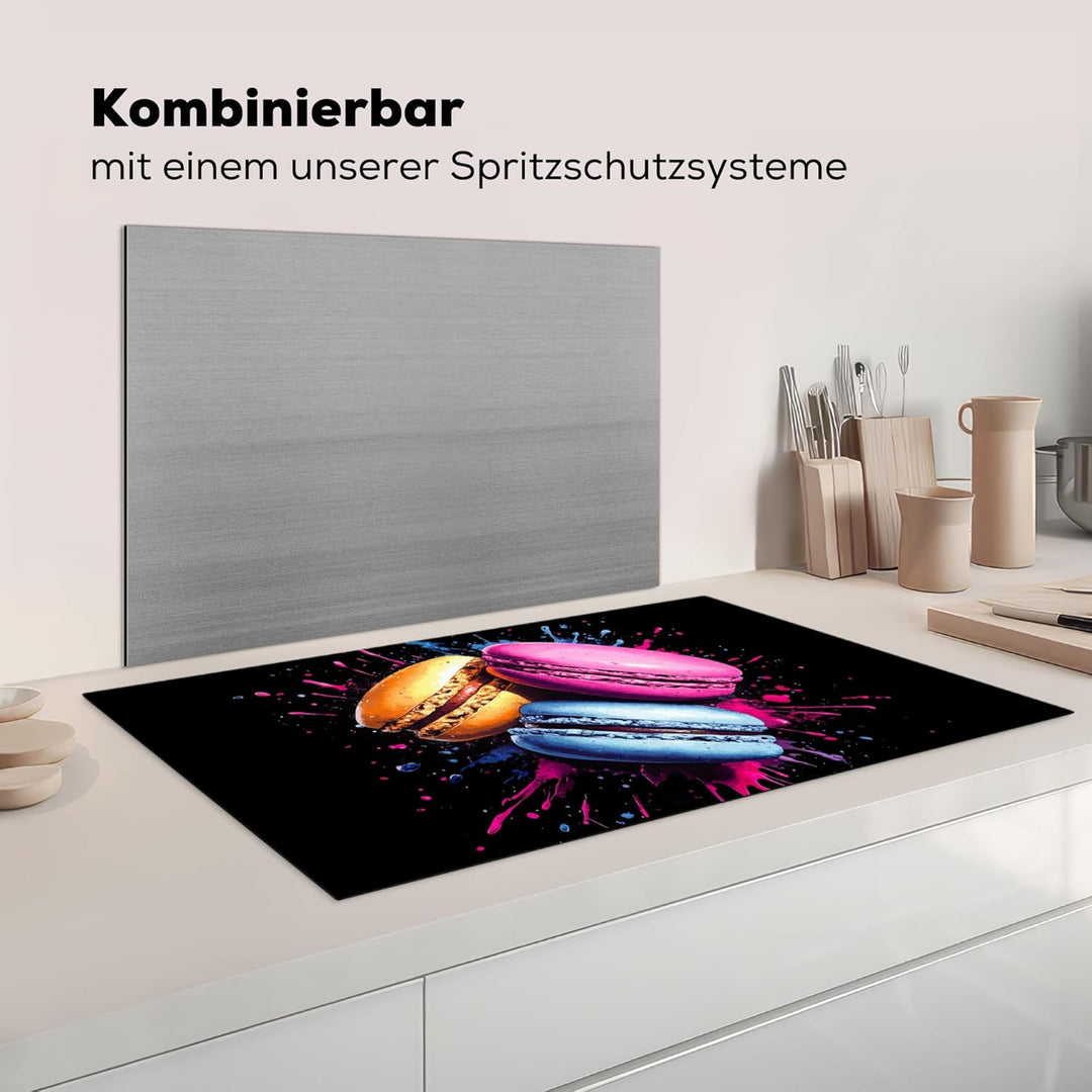 Herdabdeckplatte 90x52 cm Einteilig Küche Herdabdeckung Induktionsfeld Ceranfeld Herdabdeckplatten V