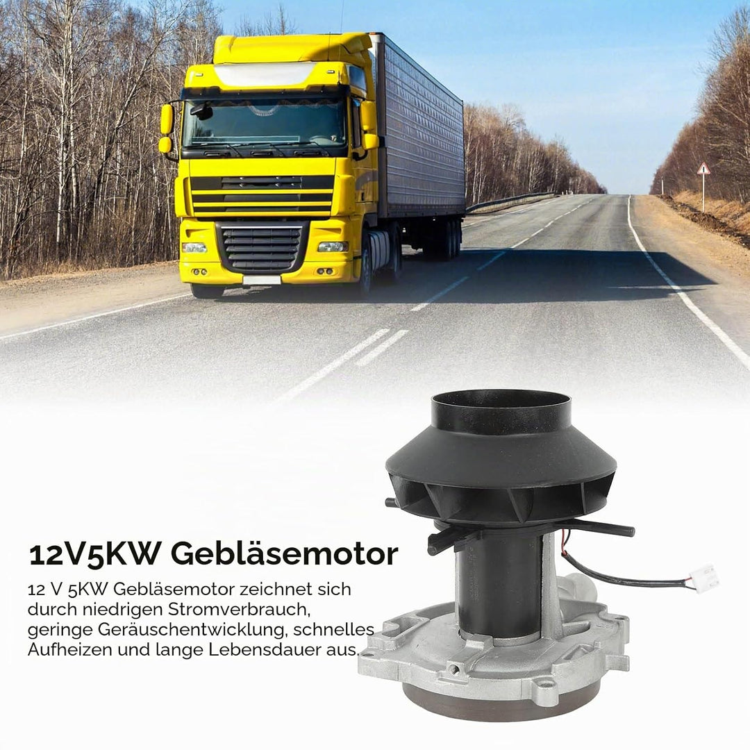 Gebläsemotorbaugruppe, 12V 5KW Gebläsemotor Wärmeableitung Profi Ersatz-Auto-Gebläsemotor für Standh