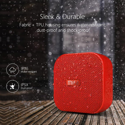 MIFA A1 Mini Bluetooth Lautsprecher True Wireless Stereo 15 Stunden Spielzeit IP56 Wasserfest & Stau