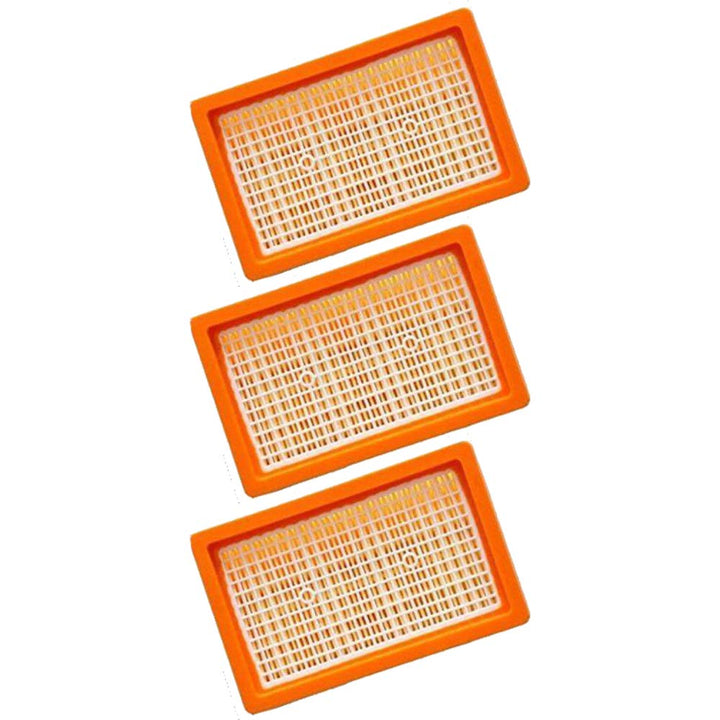 3x Flachfaltenfilter | für Kärcher Mehrzwecksauger + Nass-/ Trockensauger | MV4 + MV5 + MV6 + WD4 +