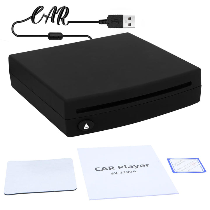 CD Player für Auto mit USB Anschluss,Universell Tragbarer Externer CD/DVD-Dish Box Player Fürs Auto,