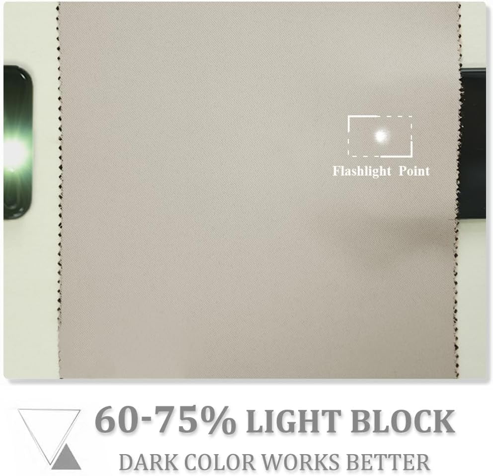 PONY DANCE Gardinen mit Kräuselband 2er Set H 175 x B 140 cm Verdunklungsvorhänge für Schiene Vorhan