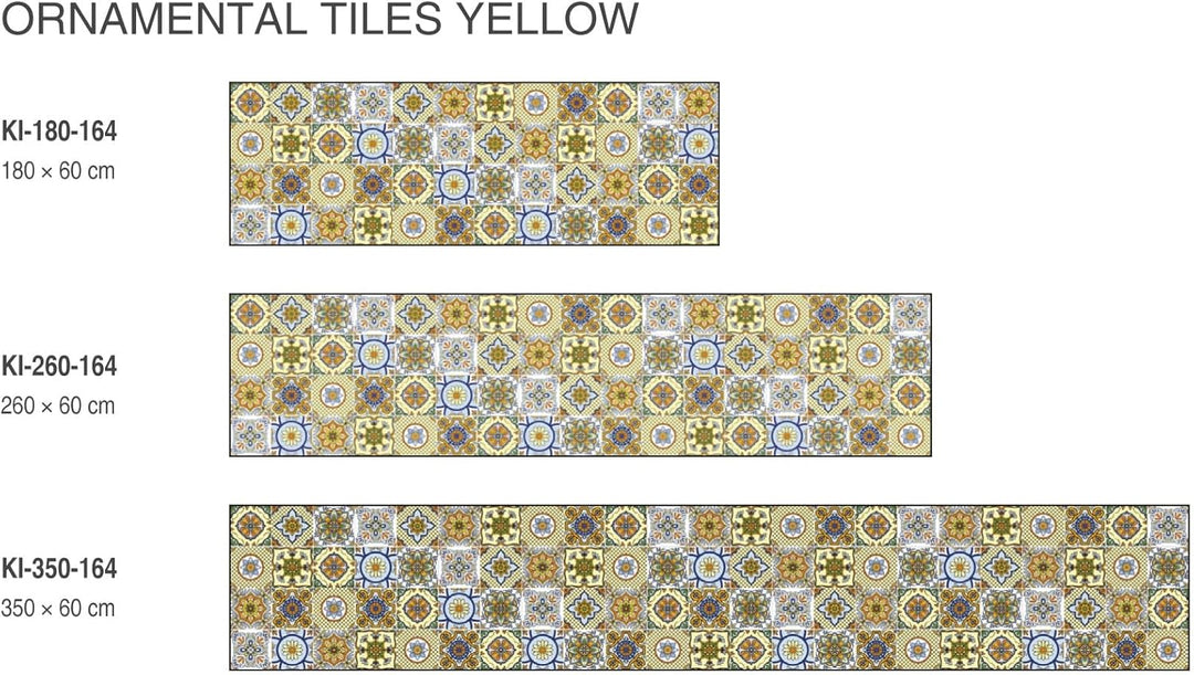 DIMEX Küchenrückwand Folie selbstklebend Zierfliesen Gelb | Klebefolie - Dekofolie - Spritzschutz fü