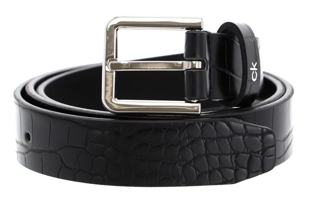 Calvin Klein CK Must Croc Fix Belt 2.5 W75 Black