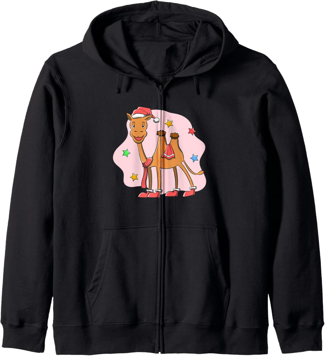 Weihnachtsbaktrisches mongolisches Kamel Kapuzenjacke