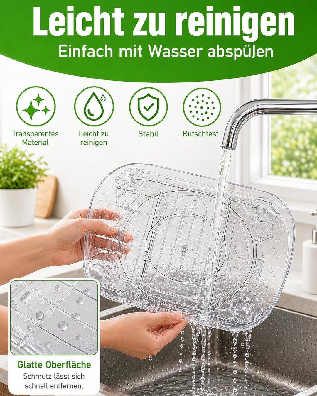 Kühlschrank Drehteller Organizer, Lazy Susan Rechteckig, Drehteller Kühlschrank 40 cm, rutschfest, S