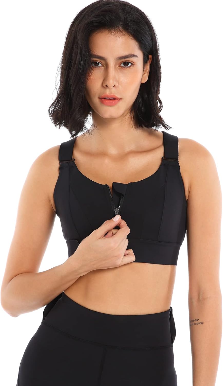 Sport BH Damen Yoga Fitness Ohne Bügel Bustier Bra Top Workout Starker Halt Gepolsterter Gekreuzter