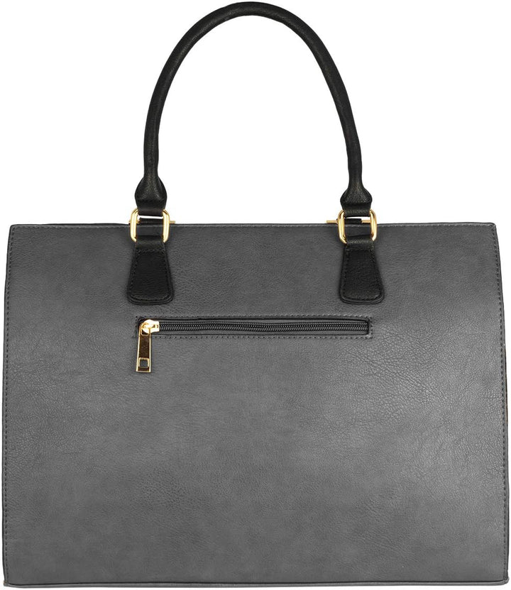 CRAZYCHIC - Damen Grosse Mehrfarbig Handtasche - Frauen Large Tote Shopper PU Leder - Schule Arbeit