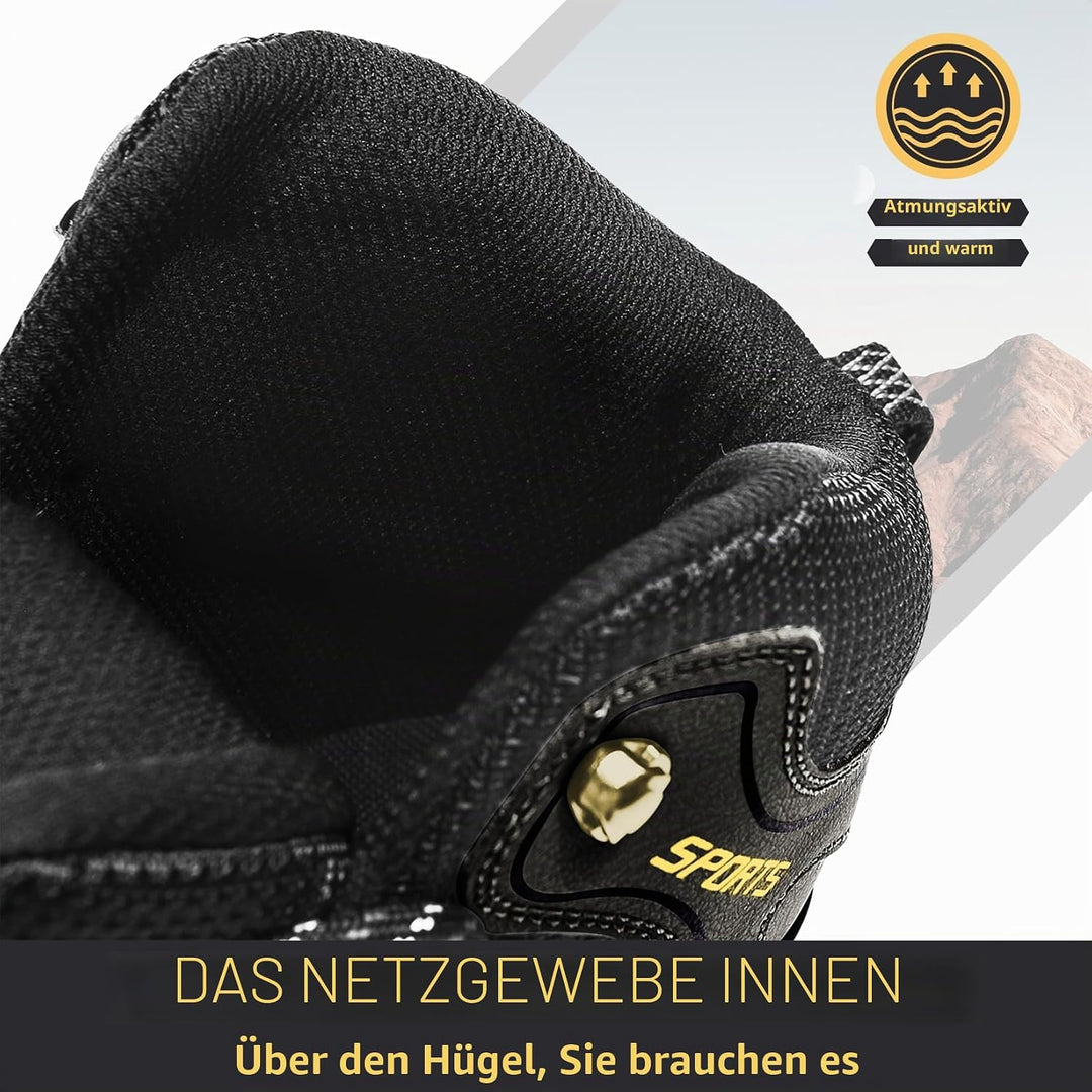 Littleplum Herren Wanderschuhe Winterschuhe Waterproof Wanderstiefel Outdoor Rutschfest High Top Tre