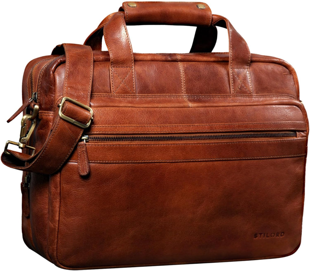 STILORD 'Adventure' Lehrertasche Herren Damen Aktentasche Office Büro Schulter- oder Umhängetasche B