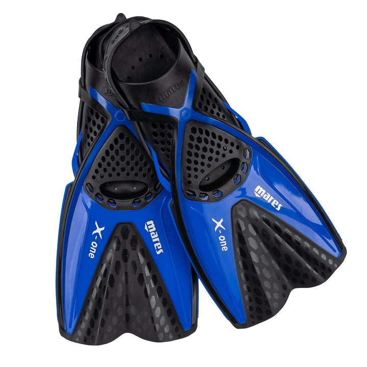 Flosse Mares Aquazone X-One, Schnorchelflosse Erwachsene – Unisex Blau M/L, Blau M/L