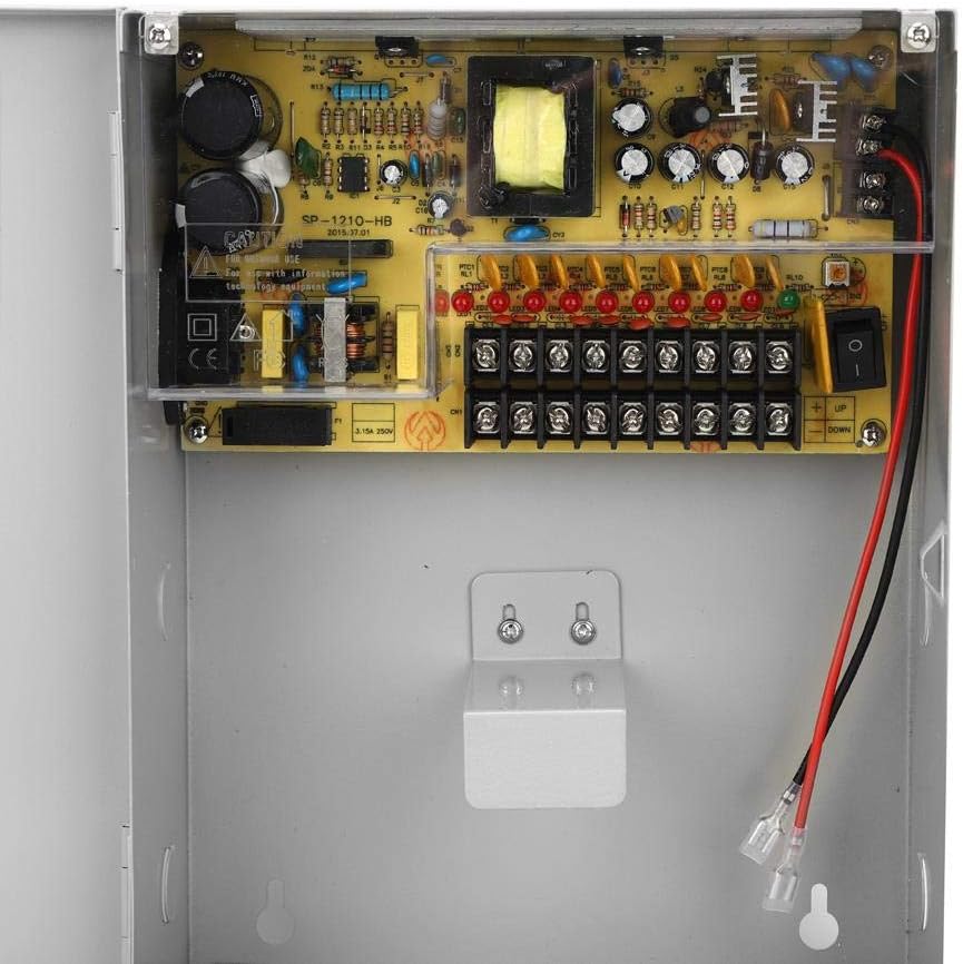 12V 10A Zugangskontroll-Netzteilbox, USV PWM-Backup-Batteriebox mit verzögerter Ausschaltfunktion, N