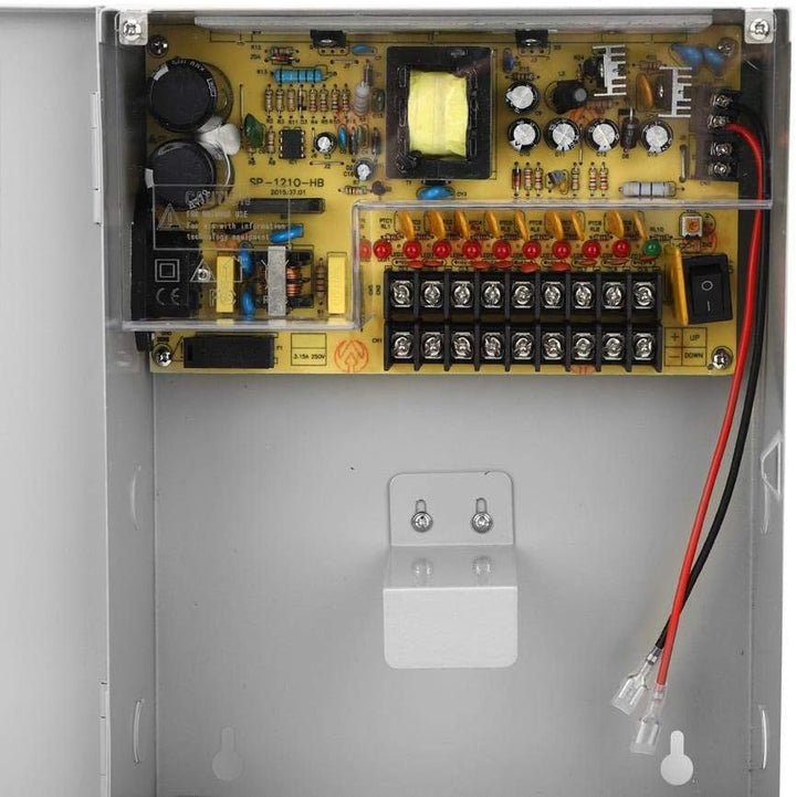 12V 10A Zugangskontroll-Netzteilbox, USV PWM-Backup-Batteriebox mit verzögerter Ausschaltfunktion, N
