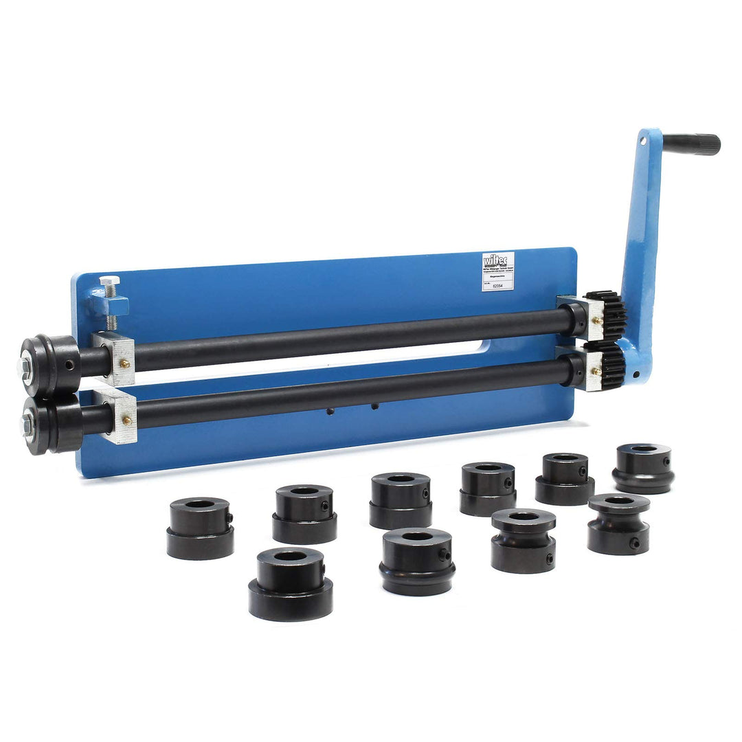Wiltec Sickenmaschine 1,2/1,8 mm Materialdicke, Biegemaschine zur Blechbearbeitung mit 6 Profilrolle