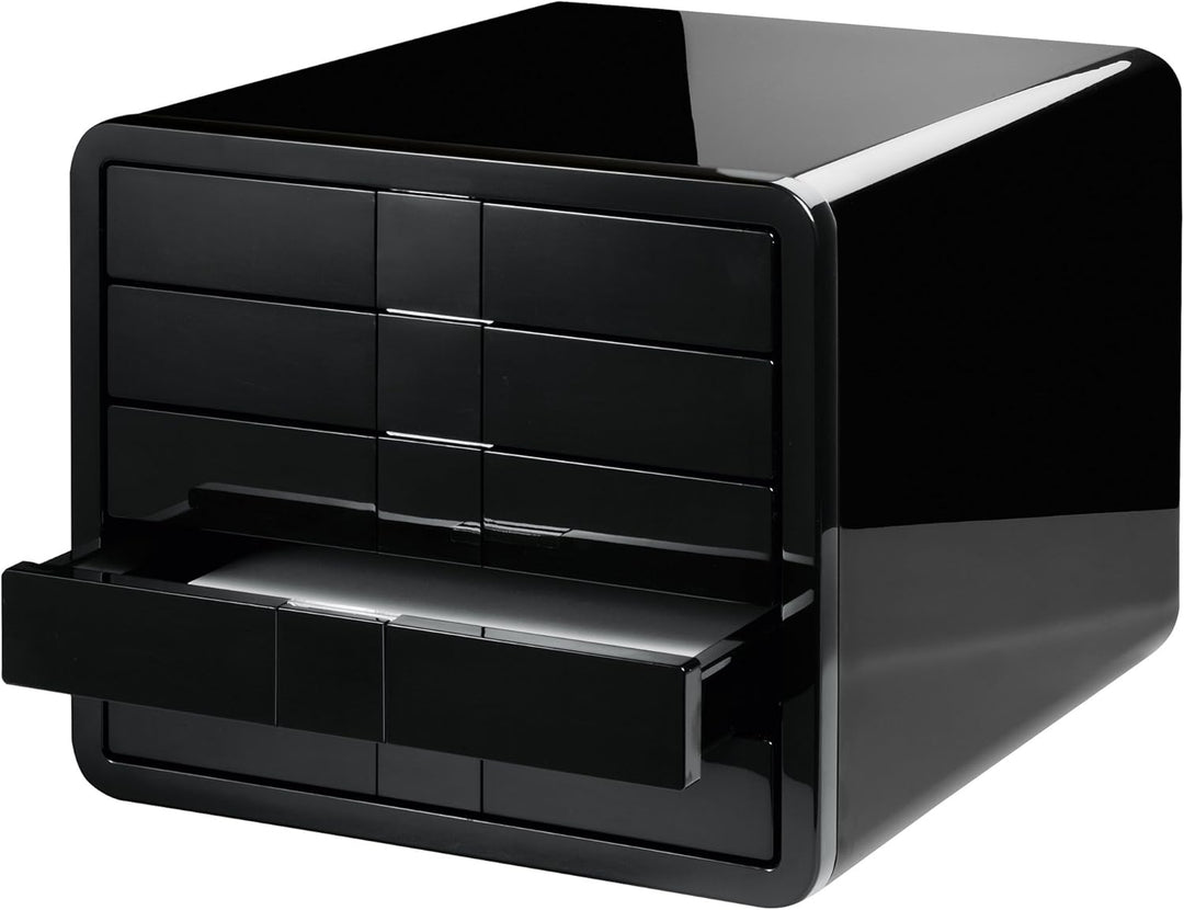HAN Schubladenbox i-BOX, Schreibtischbox mit 5 Schubladen bis A4/C4, Auszugsperre, diskretes Beschri