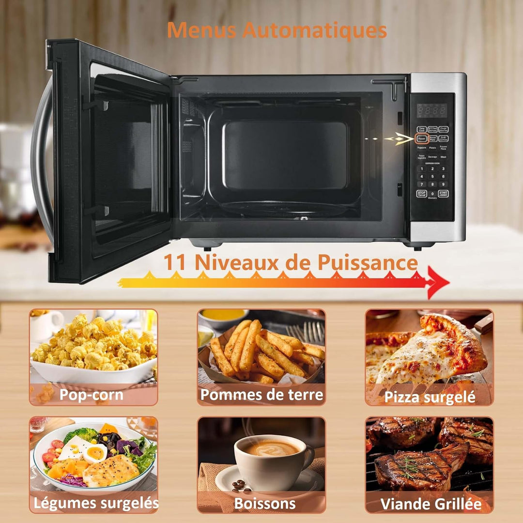 Mikrowellengrill, 42 l, Mikrowelle 1100 W, Grill bis 1400 W, Kombi-Kochen, 11 Leistungsstufen, multi