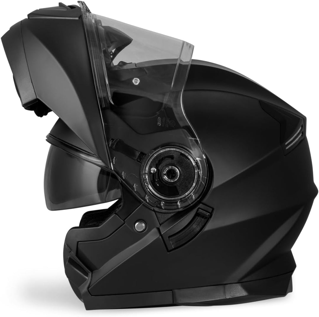VINZ Santos Klapphelm mit Sonnenblende | ECE 22.06 & PINLOCK vorbereitet | Motorrad Helm Integralhel