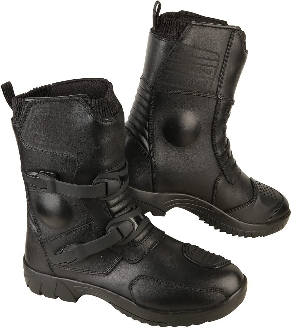 Modeka Tariko Motorradstiefel 42 EU Schwarz, 42 EU Schwarz