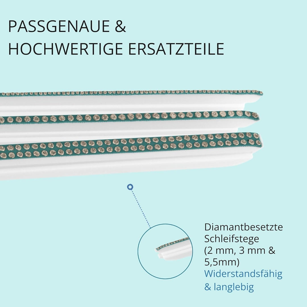 Fugentorpedo Ersatz-Set All-in – Diamant-Schleifstege 2 mm, 3 mm & 5,5 mm – Nachfüllset für schmale,