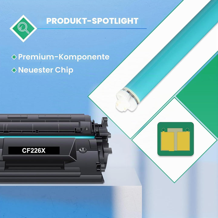 VICTONER Tonerkartusche Kompatibel für HP 26X CF226X 26A CF226A Laserjet Pro MFP M426fdw M426fdn M42