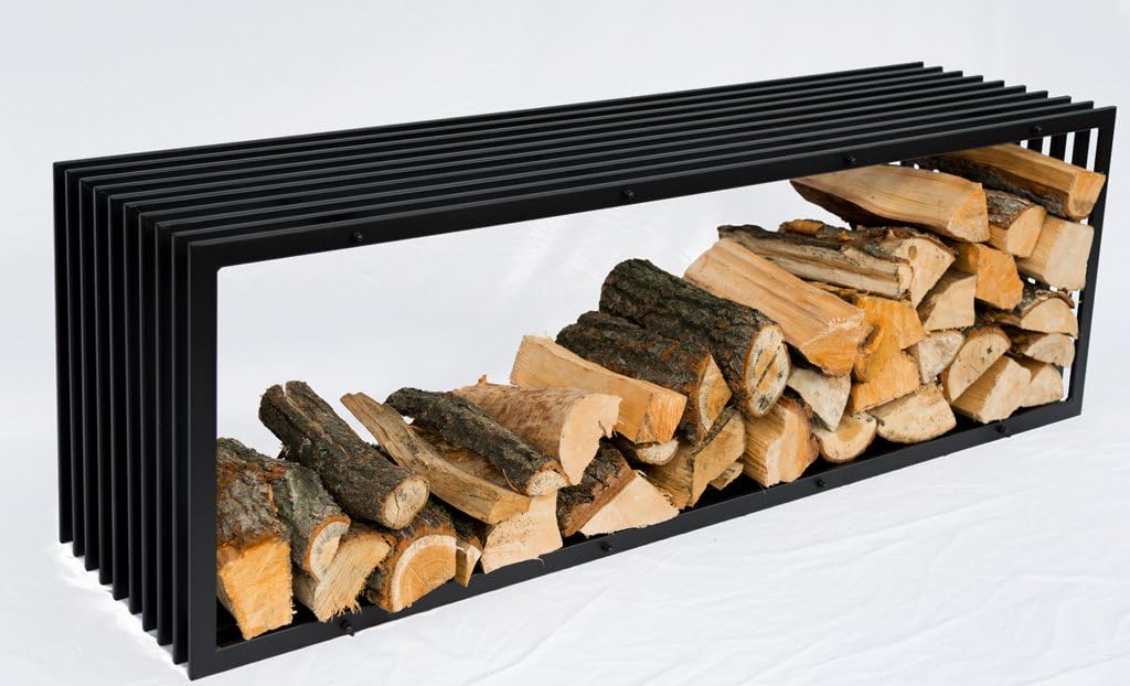Brennholzregal Bench D-Stil 150 cm Holzregal 10104