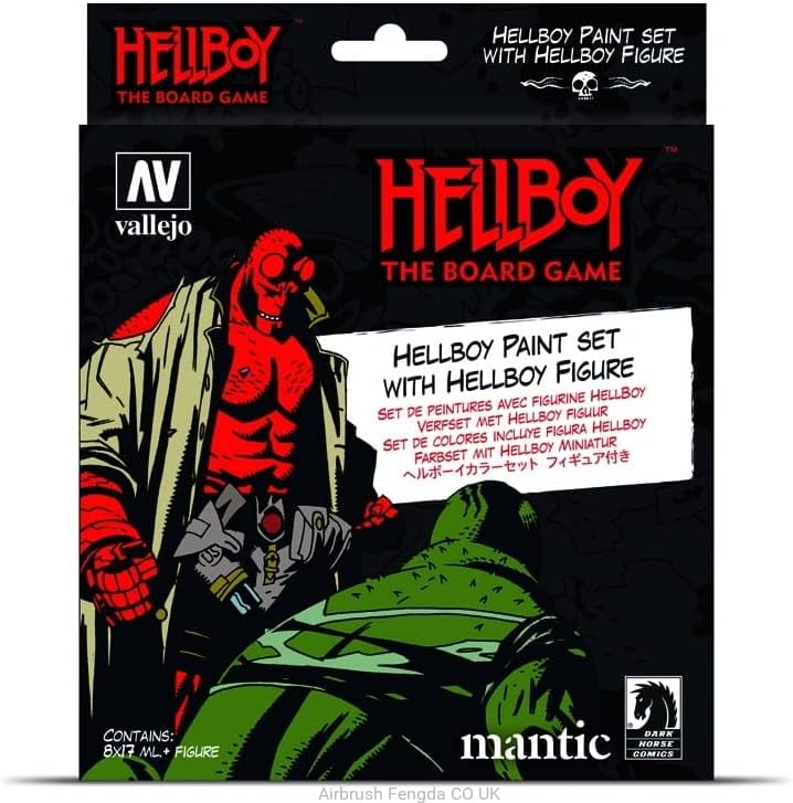 Vallejo 070187 Hellboy - Board Game, Farbsetmit Figure Modellbauzubehör, verschieden