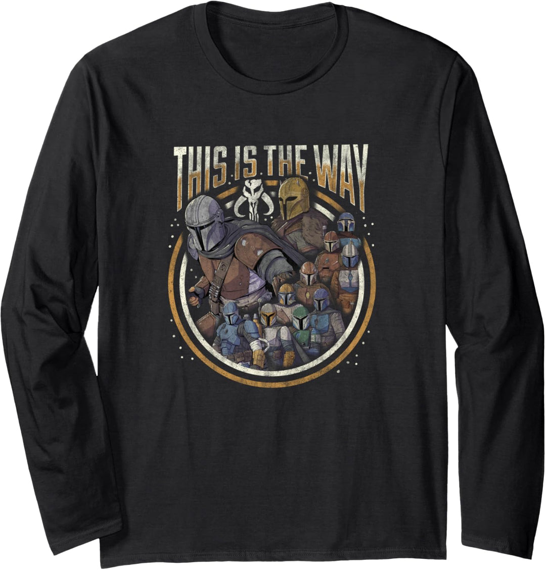 Star Wars The Mandalorian Group Shot This Is The Way Langarmshirt