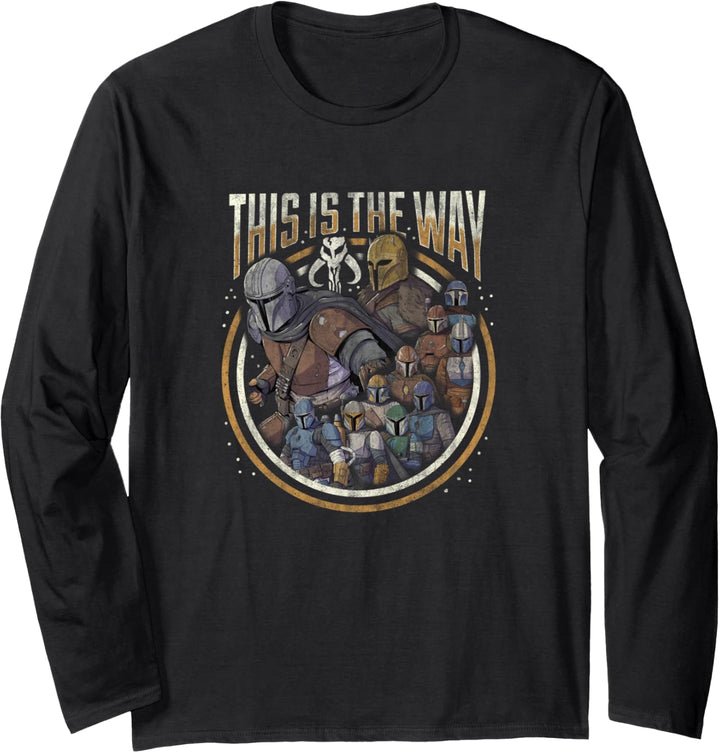 Star Wars The Mandalorian Group Shot This Is The Way Langarmshirt