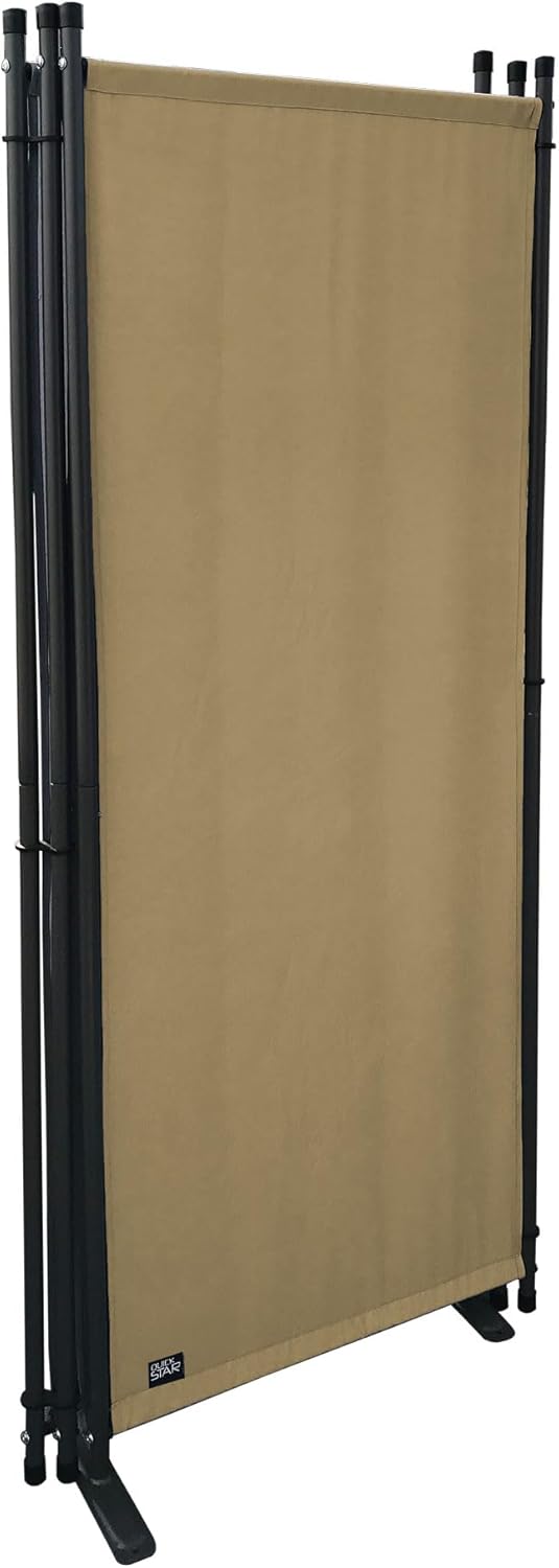 QUICK STAR Paravent 6 Teilig 340x165cm Beige - Garten & Balkon Sichtschutz Stellwand Innen & Aussen