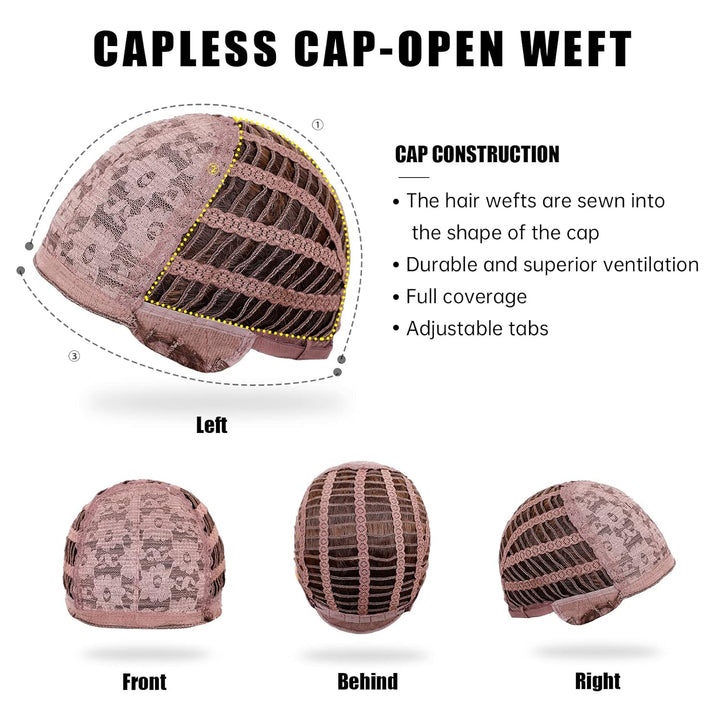 HAIRCUBE Mittelteil Lange Welle Mode Lockige Perücke Natur Hitzebeständige Synthetische Faser für Fr