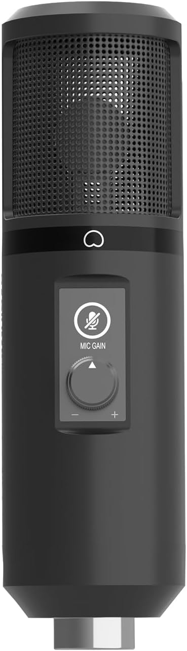 Genesis Gaming Mikrofon Radium 400 G2 mit Arm, USB Microphone Kit mit Stummschalttaste für Podcast S