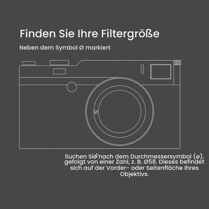 Urth 95 mm Variabler Graufilter ND2-400 (1-8.6 Stop) ND Filter, 95 mm