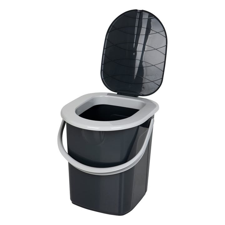 BranQ - Home essential 100% recycelt Kunststoff PP, Ökologisch, Mobile Campingtoilette 22 Ltr mit ma