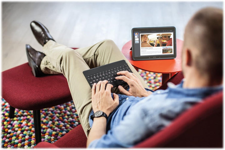 Logitech Keys-to-Go Kabellose Tablet-Tastatur, Bluetooth, iOS-Sondertasten, Ultraleicht & Geräuschlo