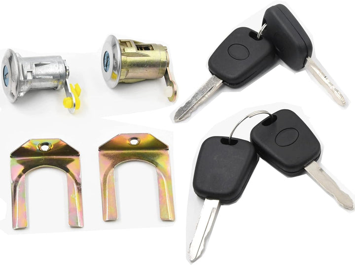 VHEUHZ Türschloss Nuckel kompatibel mit Citroen C1 Peugeot 107 Aygo Zylinder Türschliesszylinder Sch