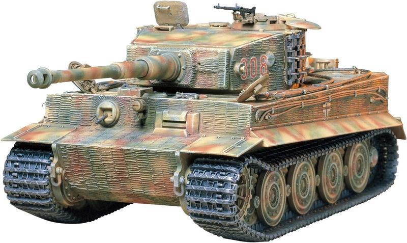 Tamiya 300035146-1:35 WWII Sonderkraftfahrzeug 181 Panzerkampfwagen VI Tiger I E Stil A, Stil A