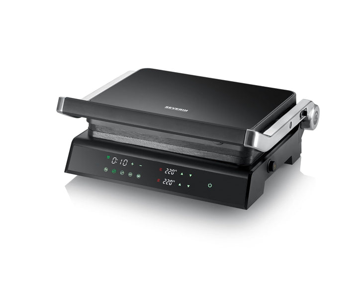 SEVERIN SEVINI Comfort für Fleisch, Fisch & Gemüse, digitaler Sandwich-Maker für fettfreies Grillen